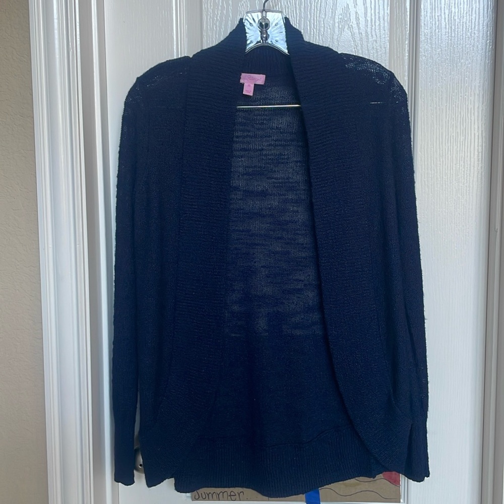 Lilly Pulitzer navy cardigan size XS